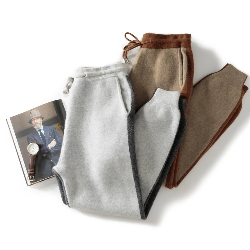 Ensemble homme cachemire bicolore – CLEVI Paris