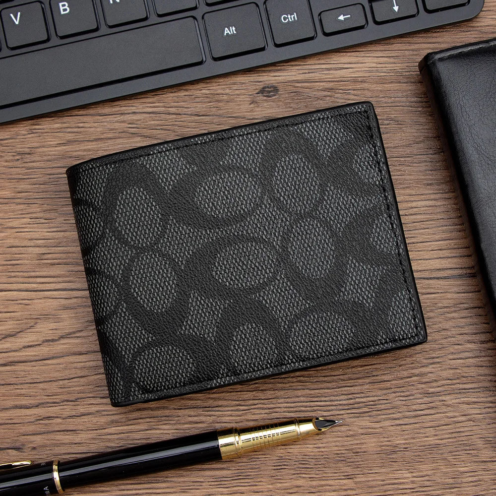 Portefeuille Compact Homme Synthétique Gaufré Porte-Cartes – CLEVI Paris