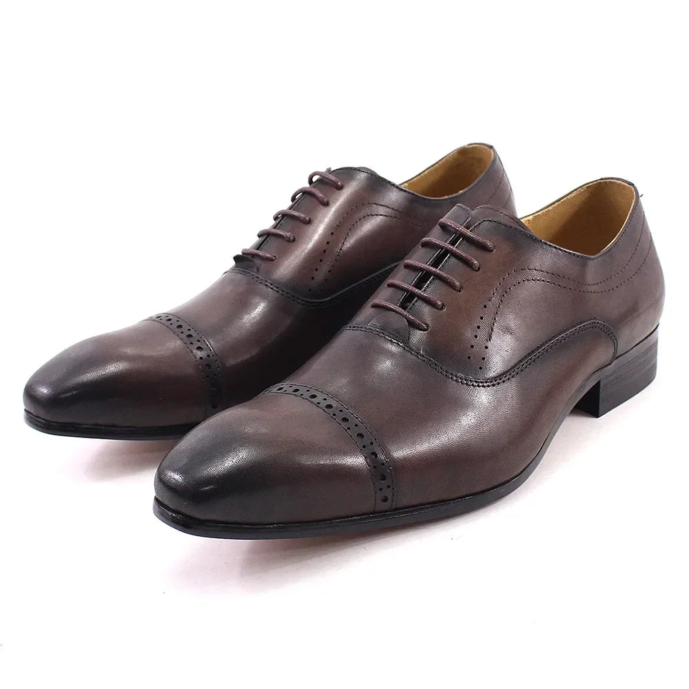 Chaussures Oxford en cuir à lacets – CLEVI Paris