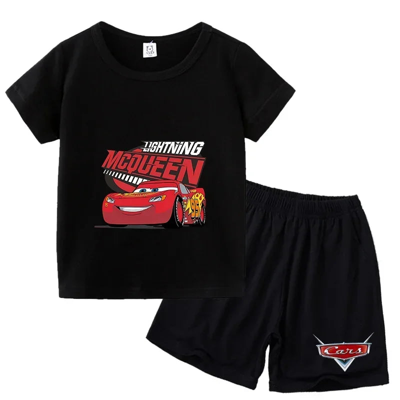 Ensemble enfant Cars T-shirt et short – CLEVI Paris