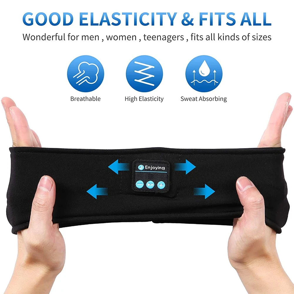 Bandeau Sommeil Bluetooth 5.0 Masque Yeux Musique 10h – CLEVI Paris