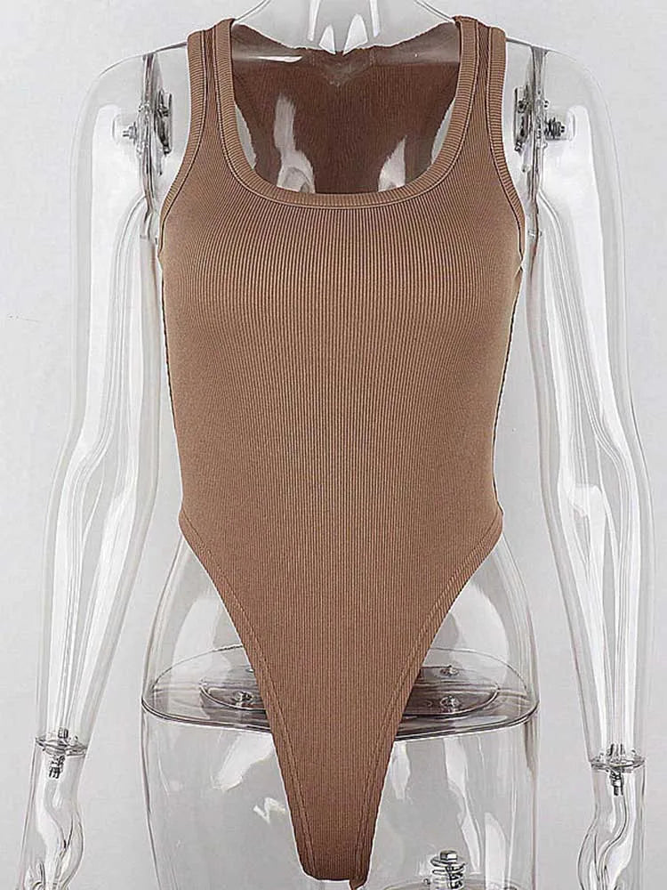 Bodysuit Tricot Sans Manches Femme – CLEVI Paris