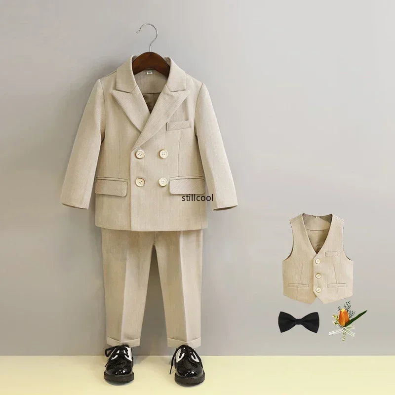 Costume garçon rayé de cérémonie – CLEVI Paris