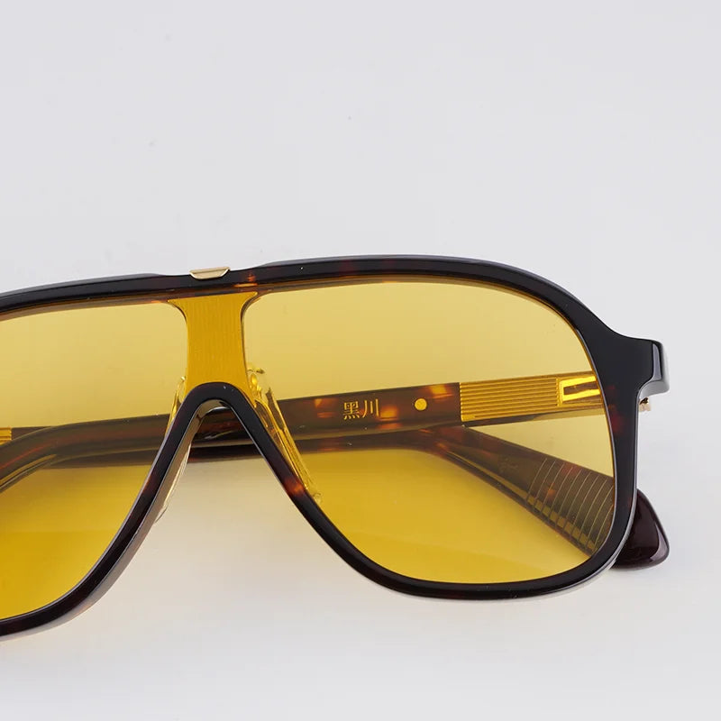 Lunettes de Soleil Aviateur Acétate Luxe UV400 Qualité Supérieure Homme – CLEVI Paris