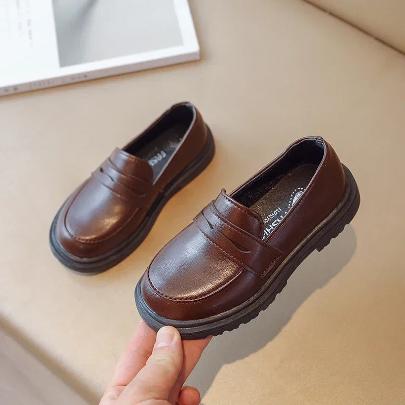 Mocassins enfant rétro style britannique – CLEVI Paris