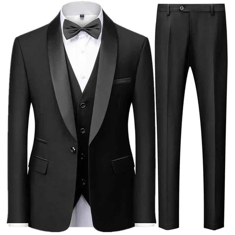 Costume homme 3 pièces, coupe droite – CLEVI Paris