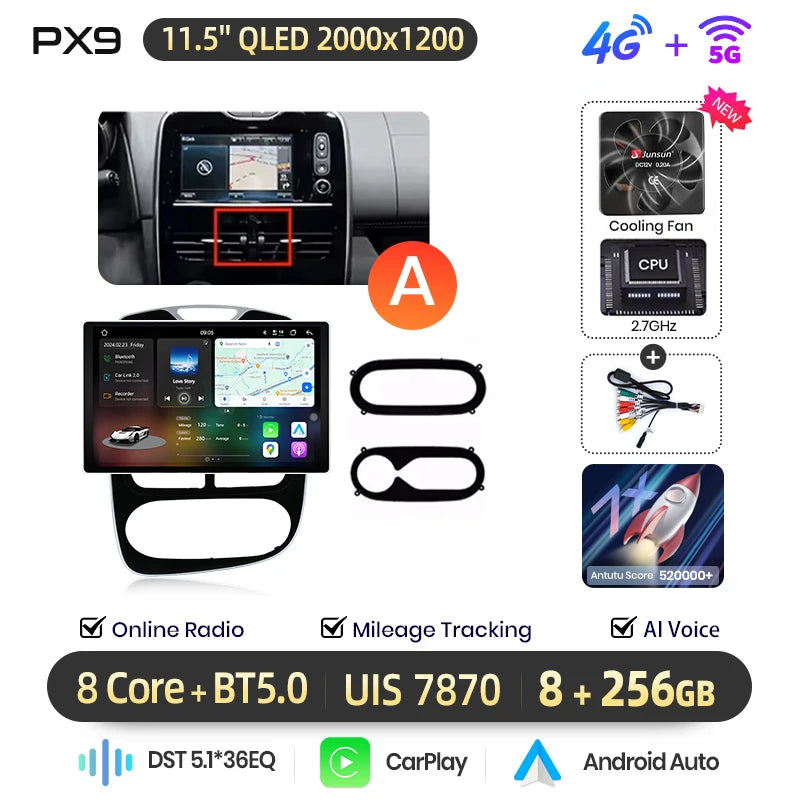 Autoradio AWESAFE Clio 4 CarPlay 2012–2019 – CLEVI Paris