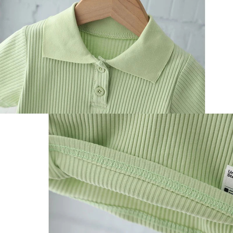 Ensemble fille polo et pantalon d’été – CLEVI Paris