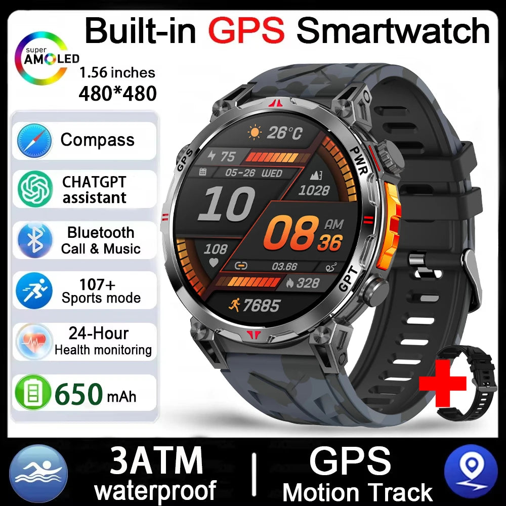 Montre GPS DAORKOW AMOLED 1,56″ – CLEVI Paris