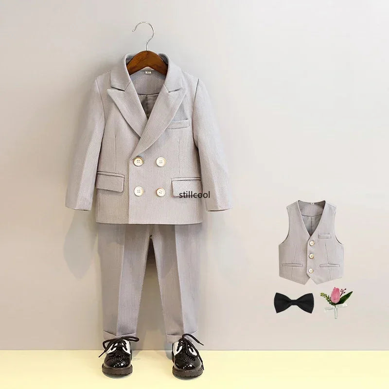 Costume garçon rayé de cérémonie – CLEVI Paris
