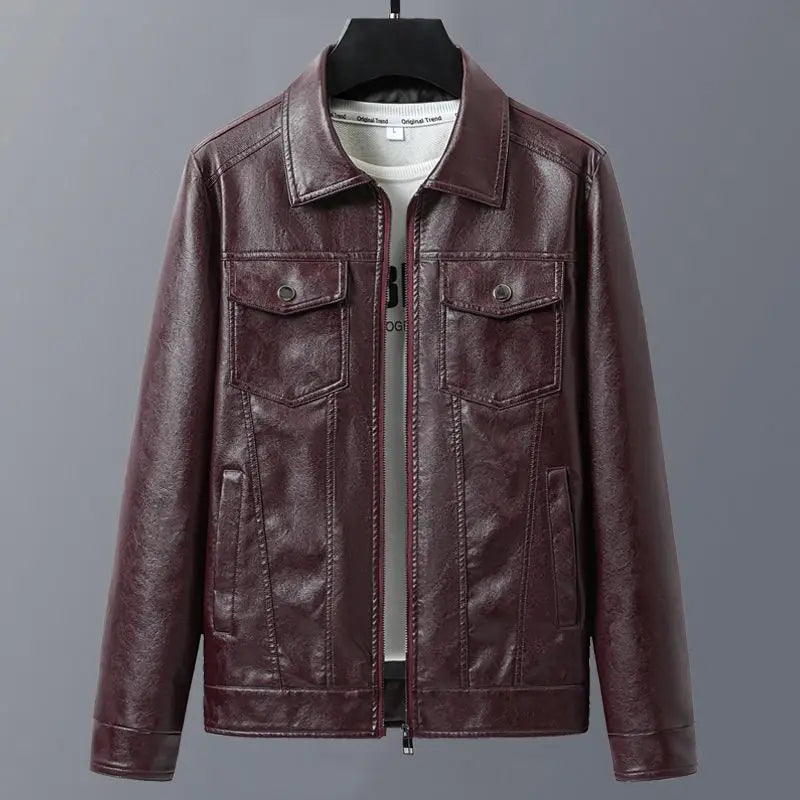 Veste homme zippée à col rabattu – CLEVI Paris