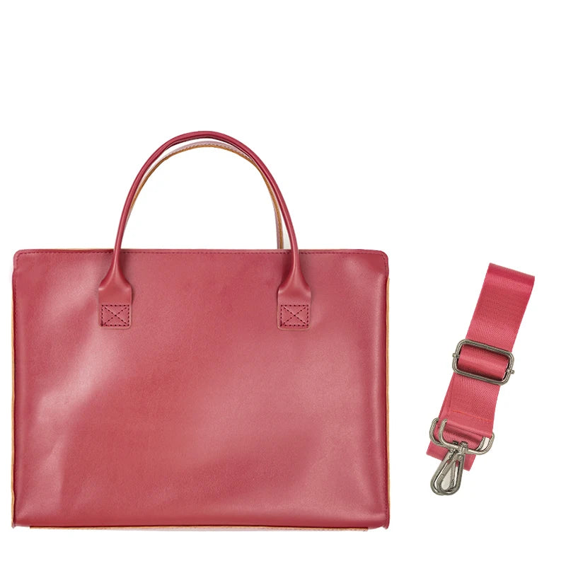 Sacoche Laptop Femme Cuir PU 13"/14"/15,6" MacBook & PC – CLEVI Paris
