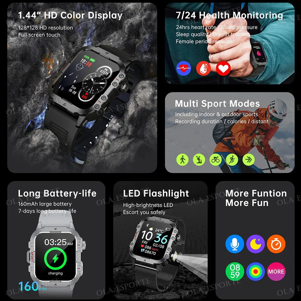 Montre Ola Esporte Bluetooth et lampe torche – CLEVI Paris