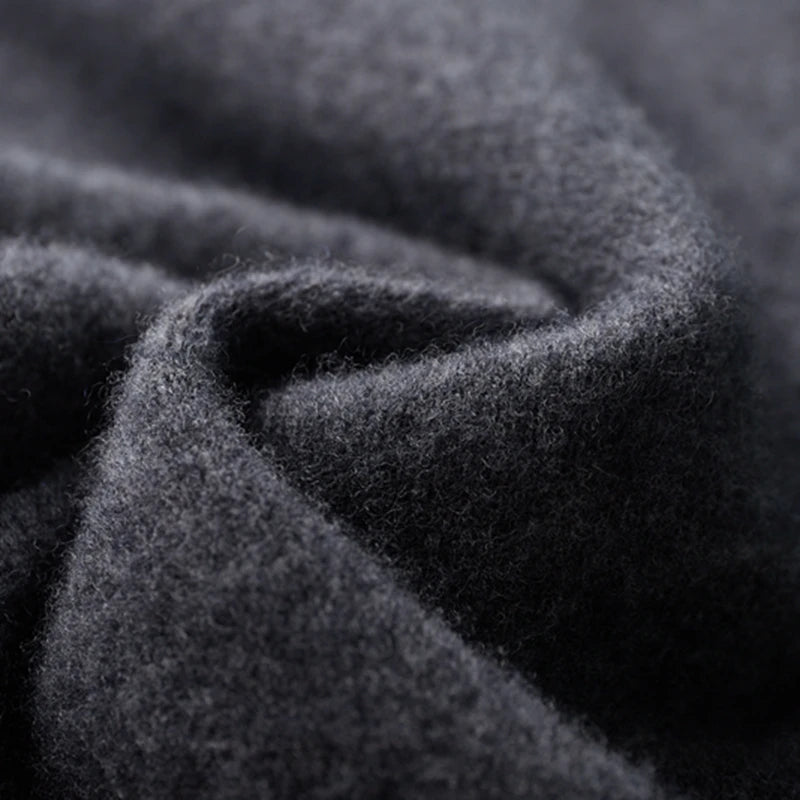 Ensemble 2 Pièces Homme 100% Cachemire MVLYFLRT – Cardigan Col Montant Zippé + Pantalon Slim Bicolore – 3 Coloris – CLEVI Paris