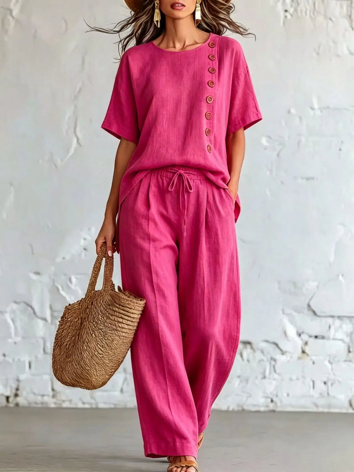 Ensemble femme haut ample et pantalon – CLEVI Paris