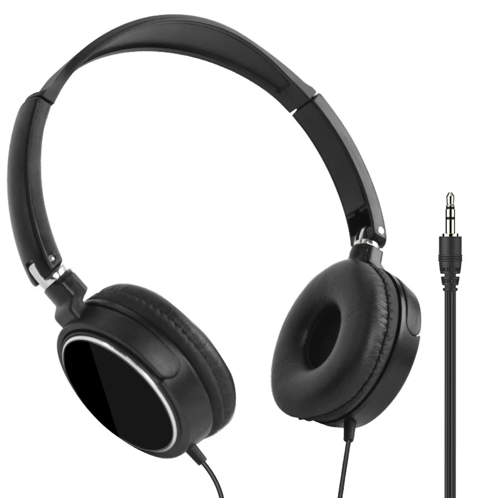 Casque Filaire Pliable Jack 3,5mm Basses Stéréo 40mm – CLEVI Paris