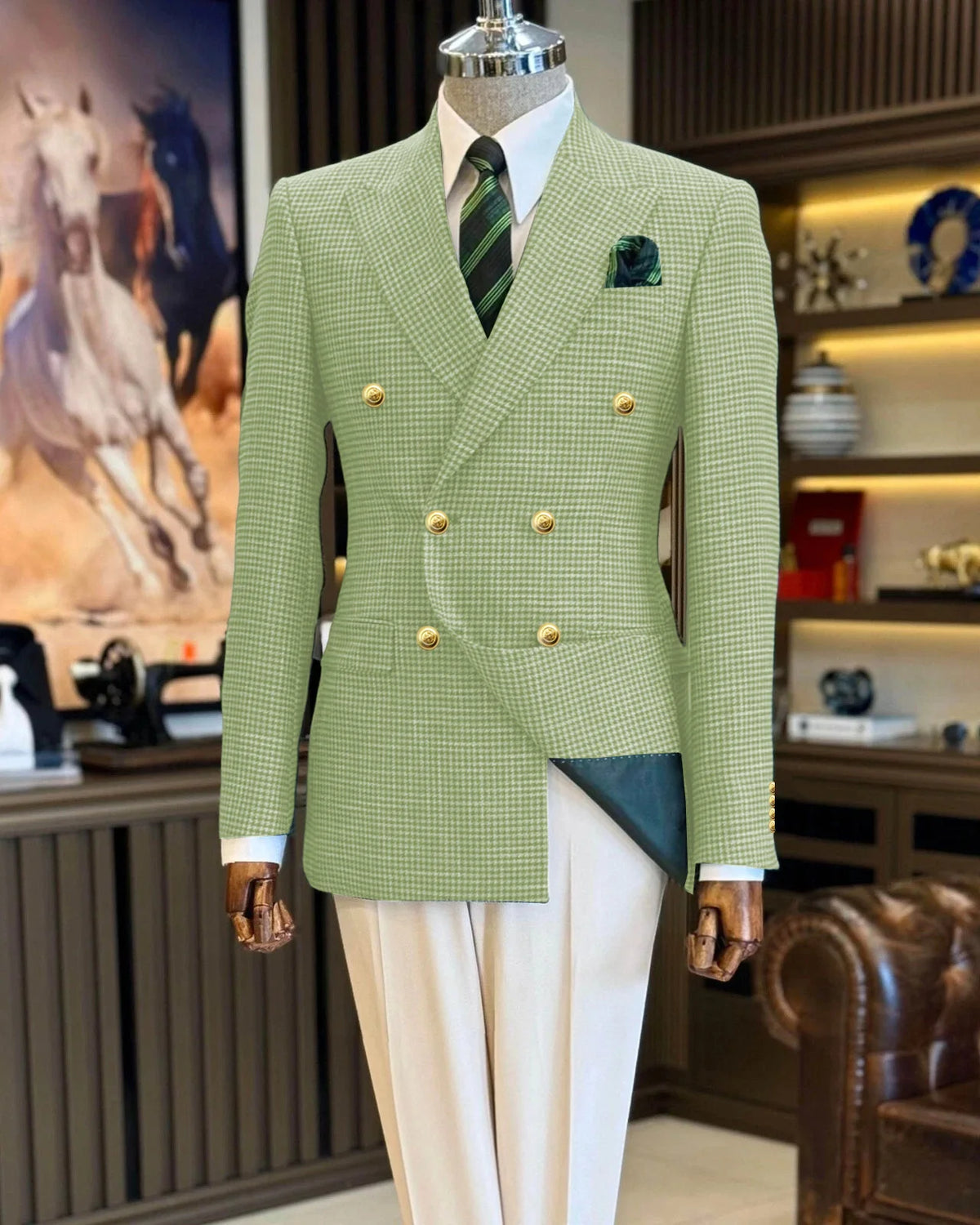 Blazer homme croisé grande taille – CLEVI Paris
