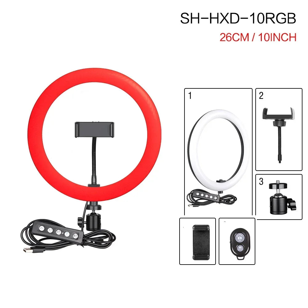 Anneau LED RGB SH 10, 12 ou 14 pouces – CLEVI Paris