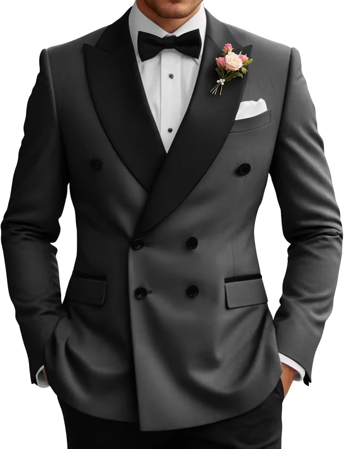 Veste de smoking croisée homme – CLEVI Paris