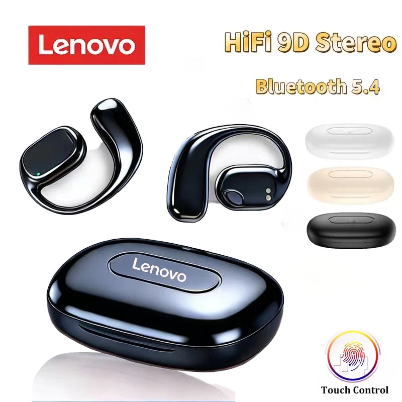 Écouteurs Conduction Osseuse Lenovo Bluetooth 5.4 Sport – CLEVI Paris