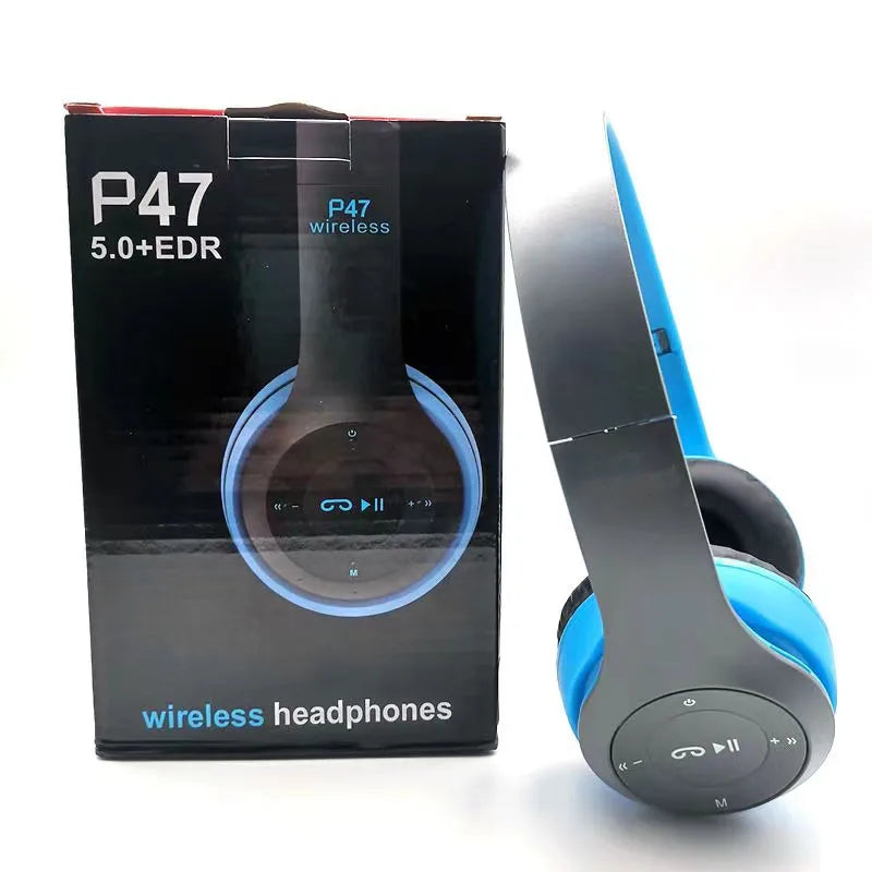 Casque Bluetooth P47 Circum-Auriculaire Pliable Sport Gaming – CLEVI Paris