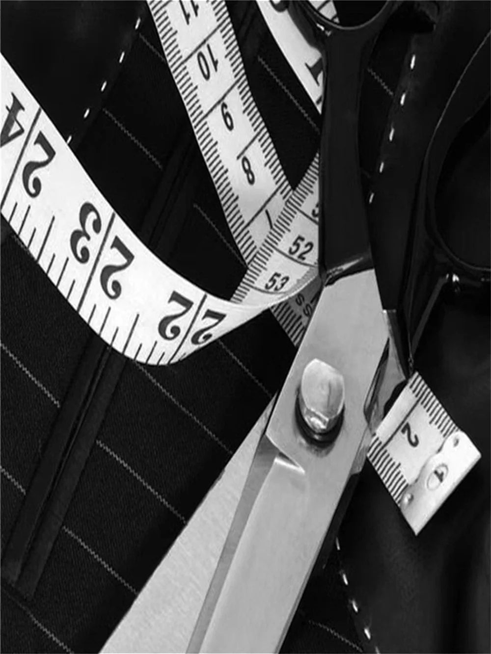 Costume 2 Pièces Homme Slim Double Boutonnage Rayures XXS-6XL – CLEVI Paris