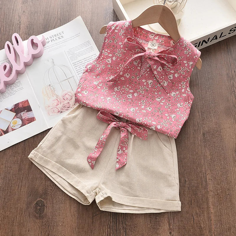 Ensemble bébé fille débardeur et short – CLEVI Paris