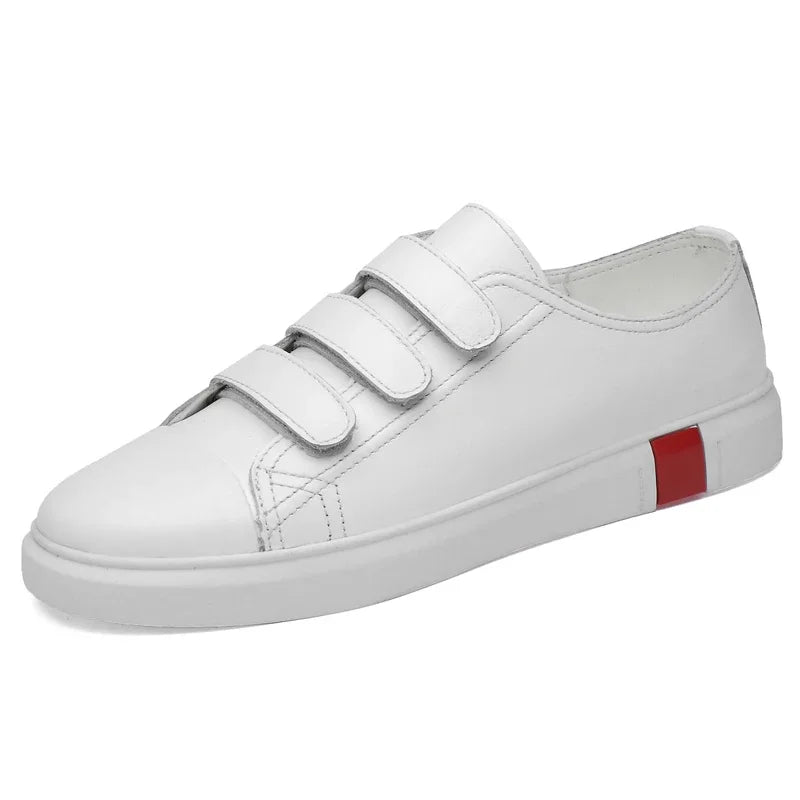 Sneakers Cuir Véritable Homme Style Coréen – CLEVI Paris