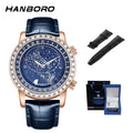 Montre Homme Automatique HANBORO Starry Sky – Étanche Lumineuse Acier Inoxydable – CLEVI Paris