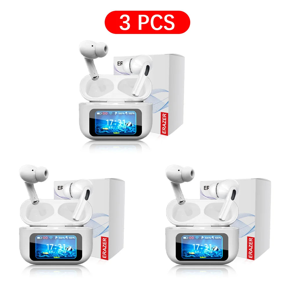 Écouteurs TWS ERAZER ANC Écran LCD Bluetooth 5.0 – CLEVI Paris