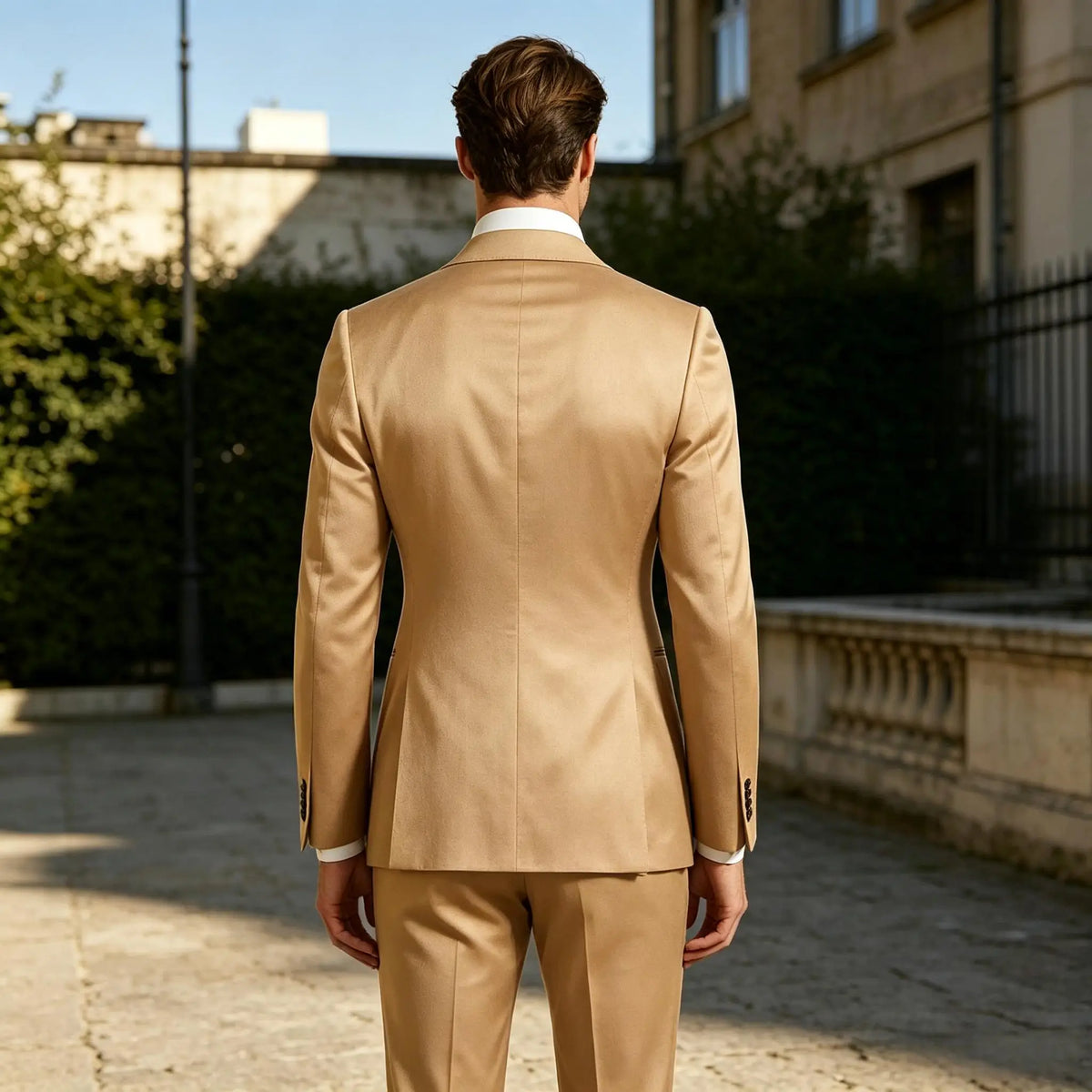 Smoking homme en satin 2 pièces – CLEVI Paris