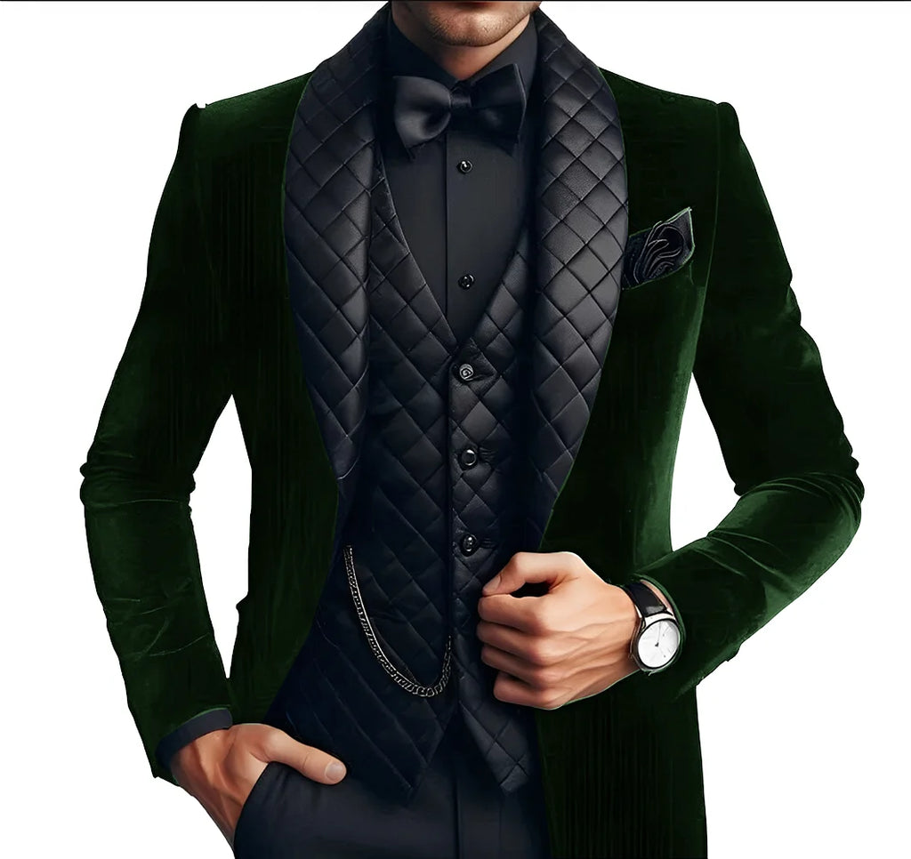 Costume homme noir trois pièces ajusté – CLEVI Paris