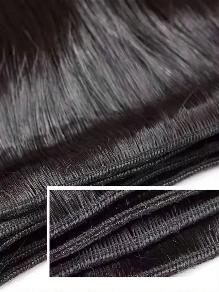 Mèches Bone Straight Remy Hair Noir Naturel – CLEVI Paris