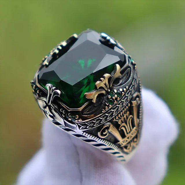 Bague Unisexe Zirconium Motif Géométrique – CLEVI Paris