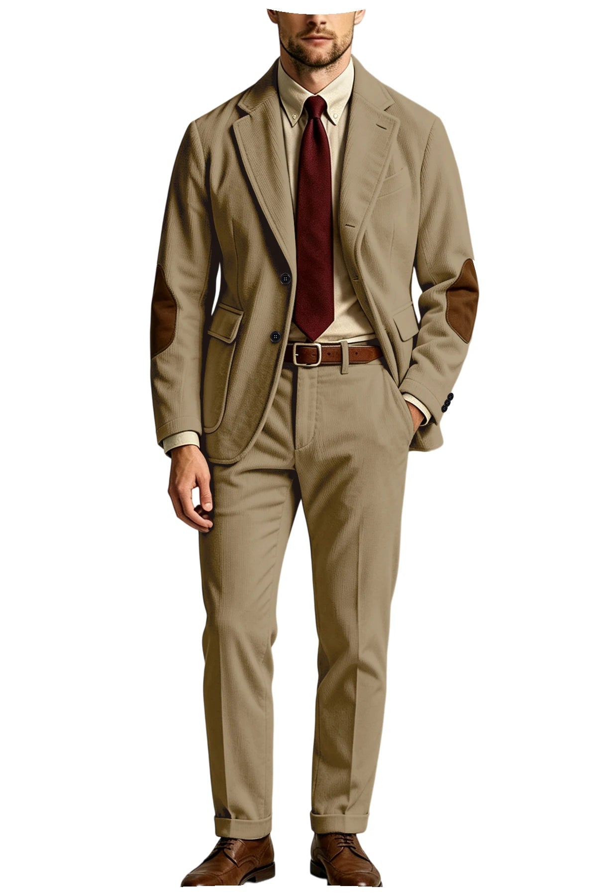 Costume homme 2 pièces en velours côtelé – CLEVI Paris
