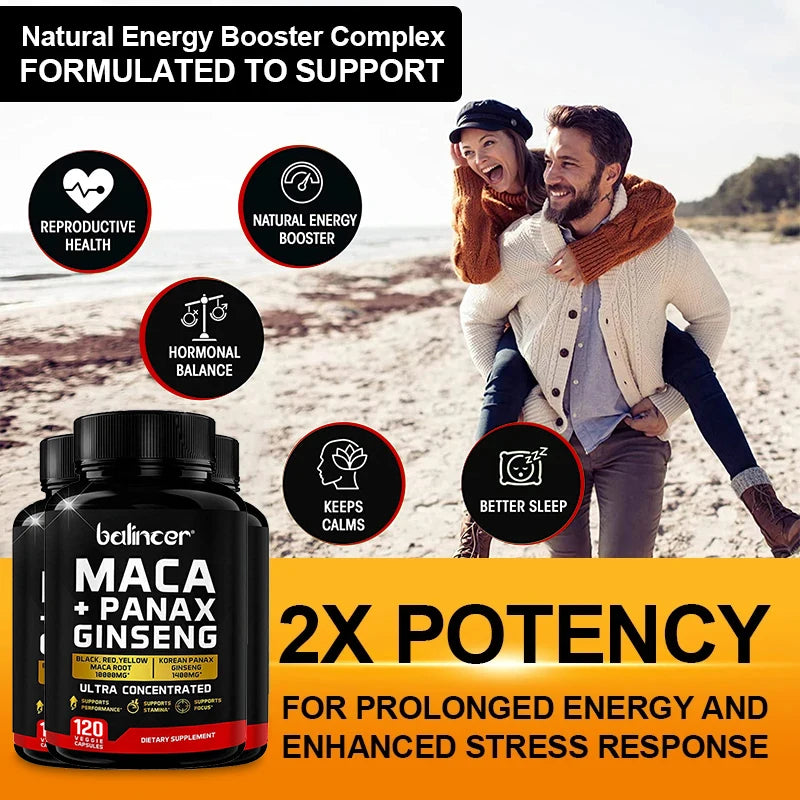 Maca et ginseng en gélules – CLEVI Paris