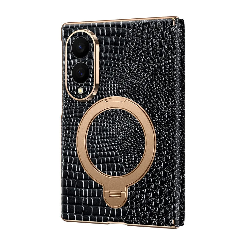 Étui Samsung Galaxy Z Fold motif crocodile – CLEVI Paris