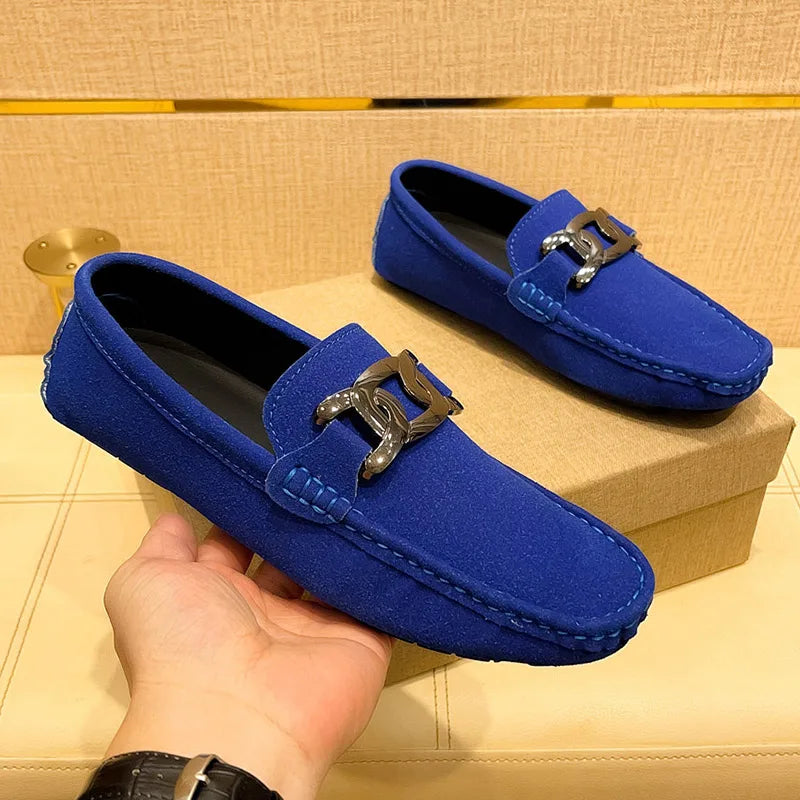 Loafers Homme Suède Grande Taille Slip-On – CLEVI Paris