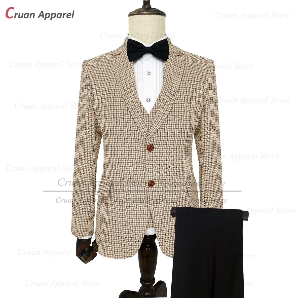 Costume homme 3 pièces à carreaux – CLEVI Paris