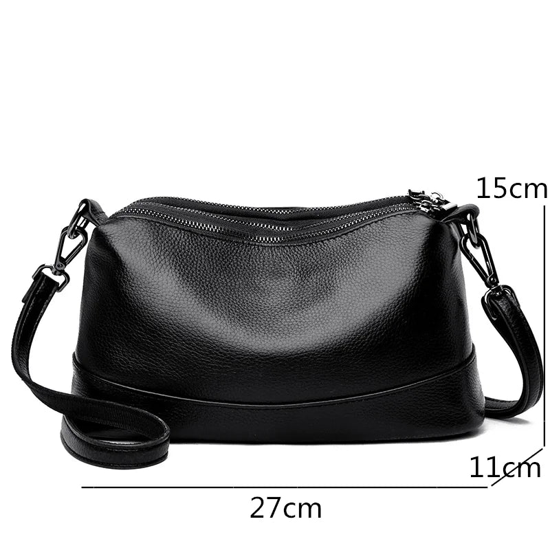Sac bandoulière femme en cuir de vachette – CLEVI Paris