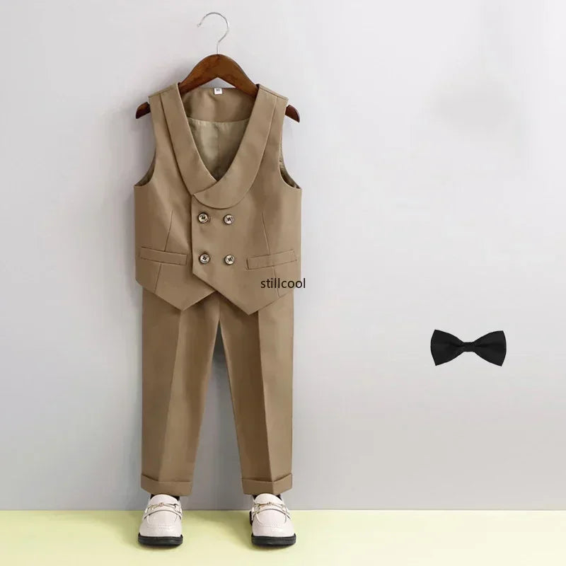 Costume garçon rayé de cérémonie – CLEVI Paris