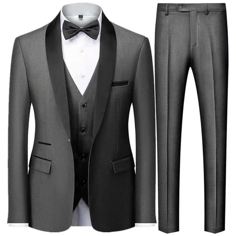 Costume homme 3 pièces, coupe droite – CLEVI Paris