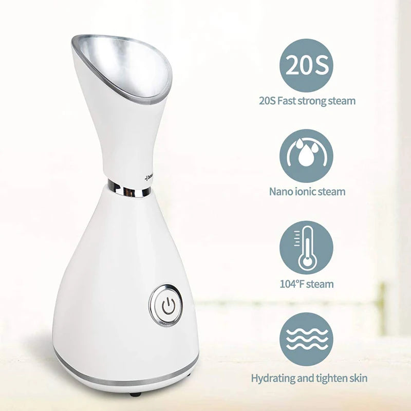 Sauna facial vapeur chaude à bras rotatif – CLEVI Paris