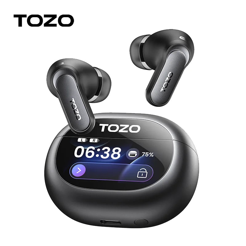 Écouteurs TOZO NC20 Pro Hi-Res LDAC ANC Écran Tactile – CLEVI Paris