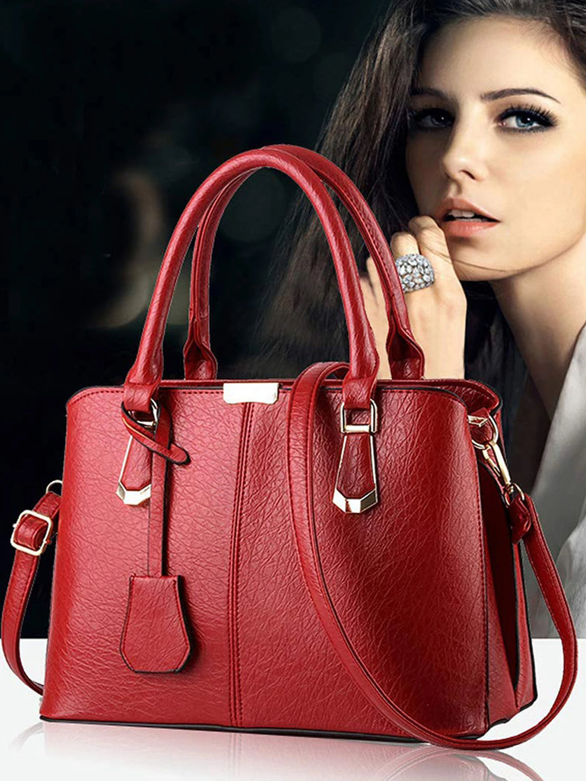 Sac à Main Femme Cuir PU Bandoulière Réglable – CLEVI Paris
