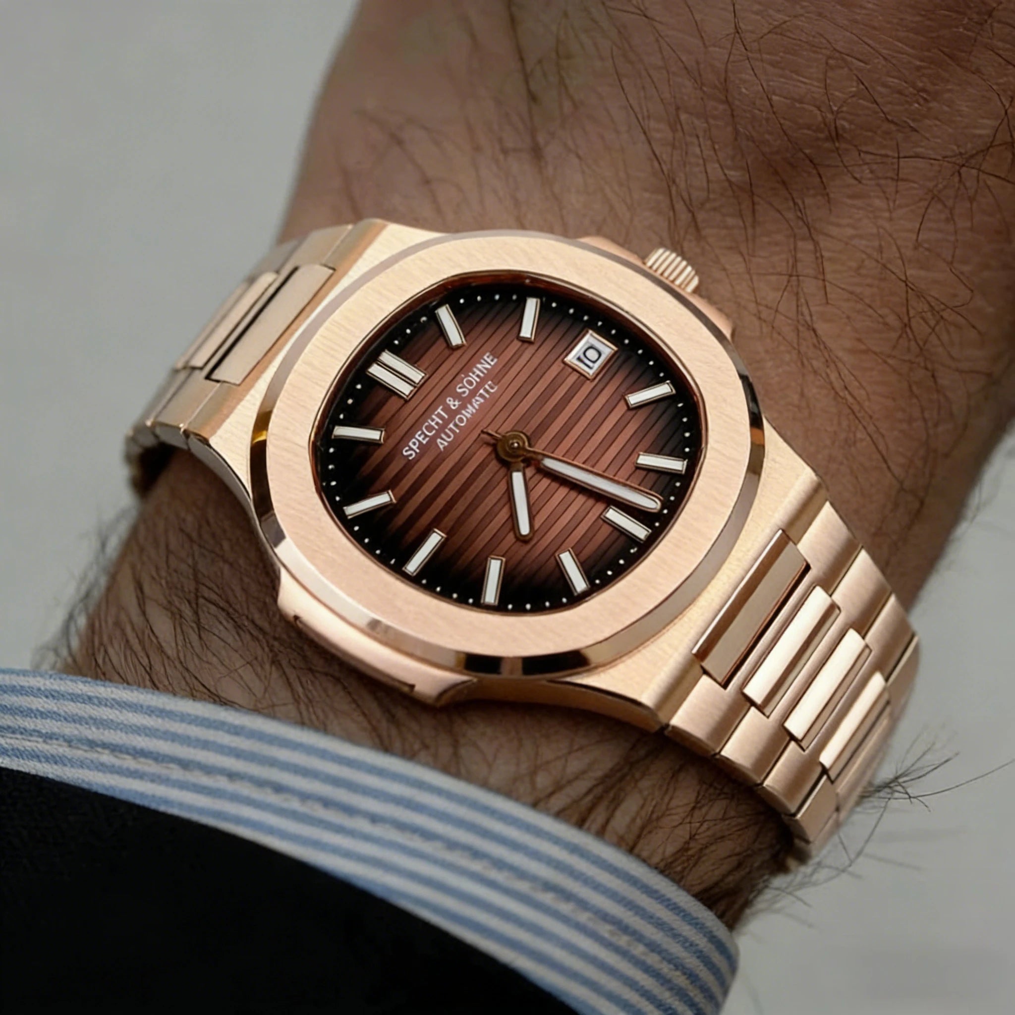 Montre Automatique Homme Specht & Söhne 40MM Acier Verre Saphir 50M – CLEVI Paris