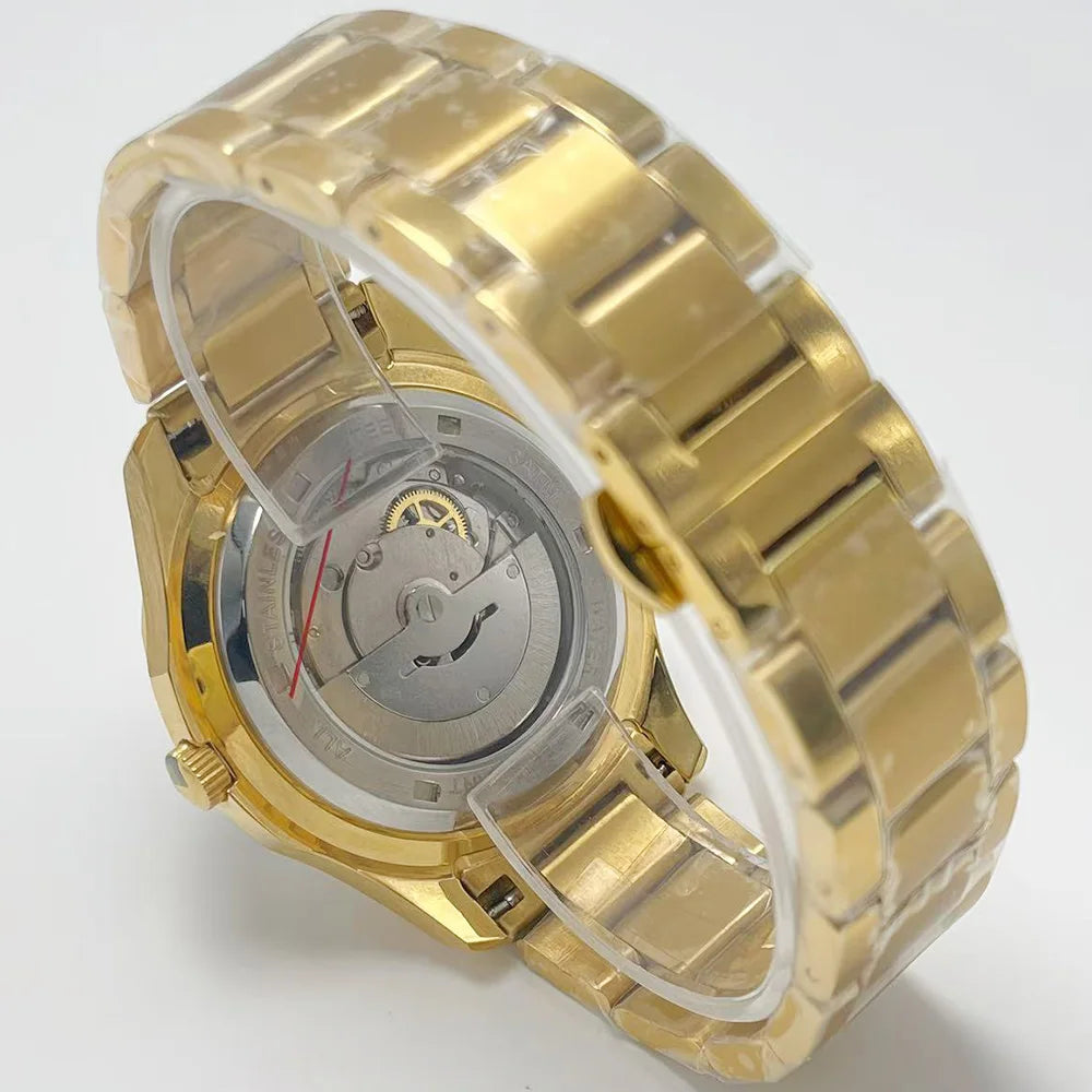 Montre Homme Automatique Or Diamants Arc-en-Ciel Miyota 8215 Huayra – CLEVI Paris