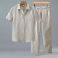 Ensemble homme chemise lin et lyocell – CLEVI Paris