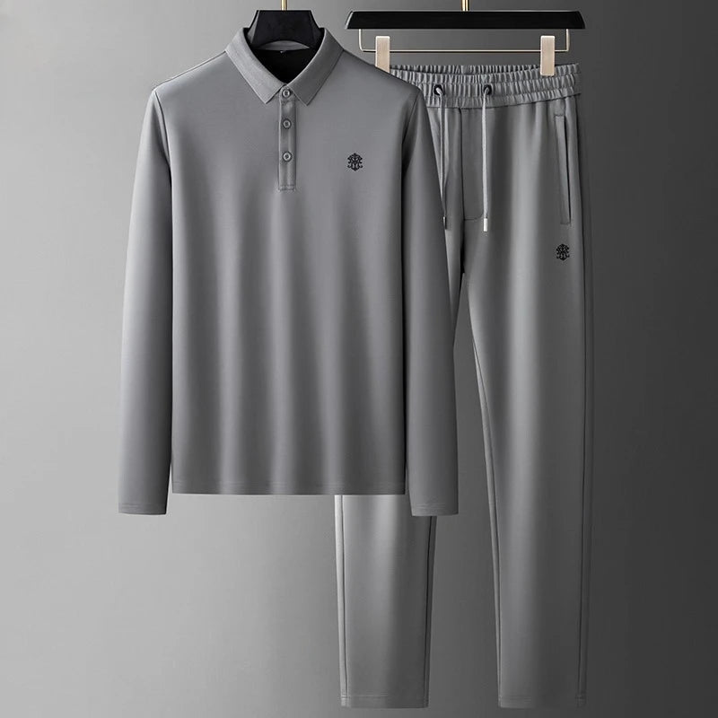 Ensemble homme polo manches longues Minglu – CLEVI Paris
