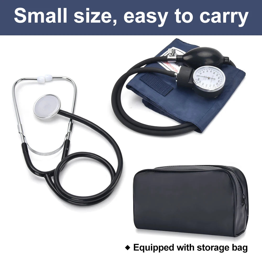 Tensiomètre Manuel Bras Anéroïde + Stéthoscope – CLEVI Paris